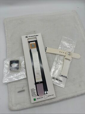 Freestyle White Nylon & Cream Silicone Replacement Watch Bands